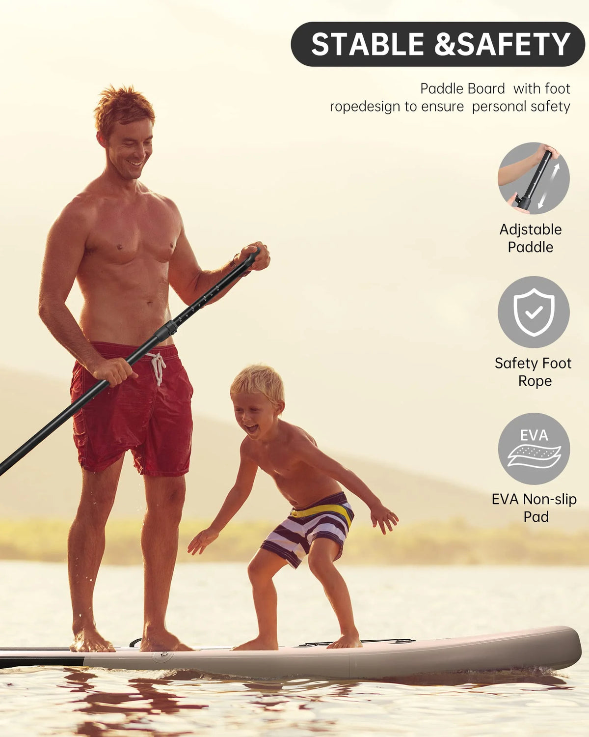 Inflatable Stand up Paddle Board with Triple Action Pump Green D675