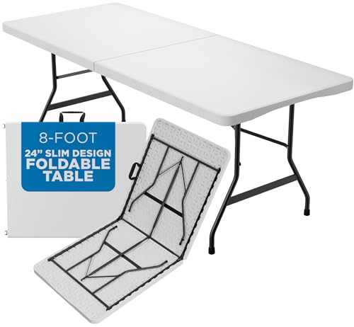 White Plastic Folding Table B829