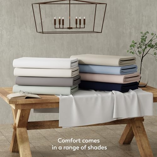 100% Cotton Percale 4-Piece Bed Sheets Set N21789