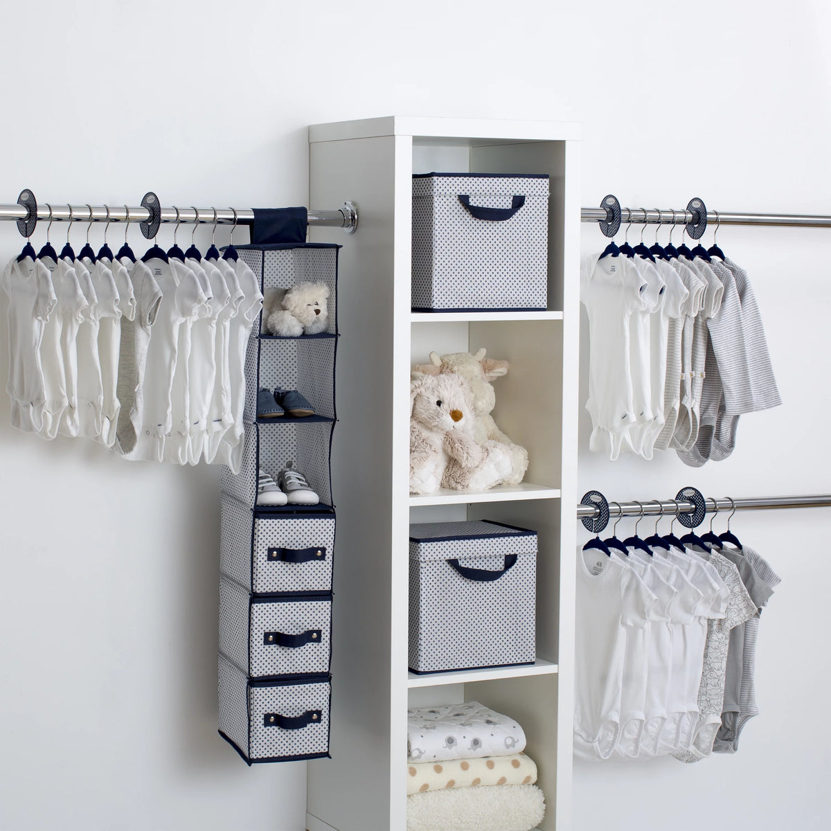 Navy 48 Piece Nursery Storage Set U94623