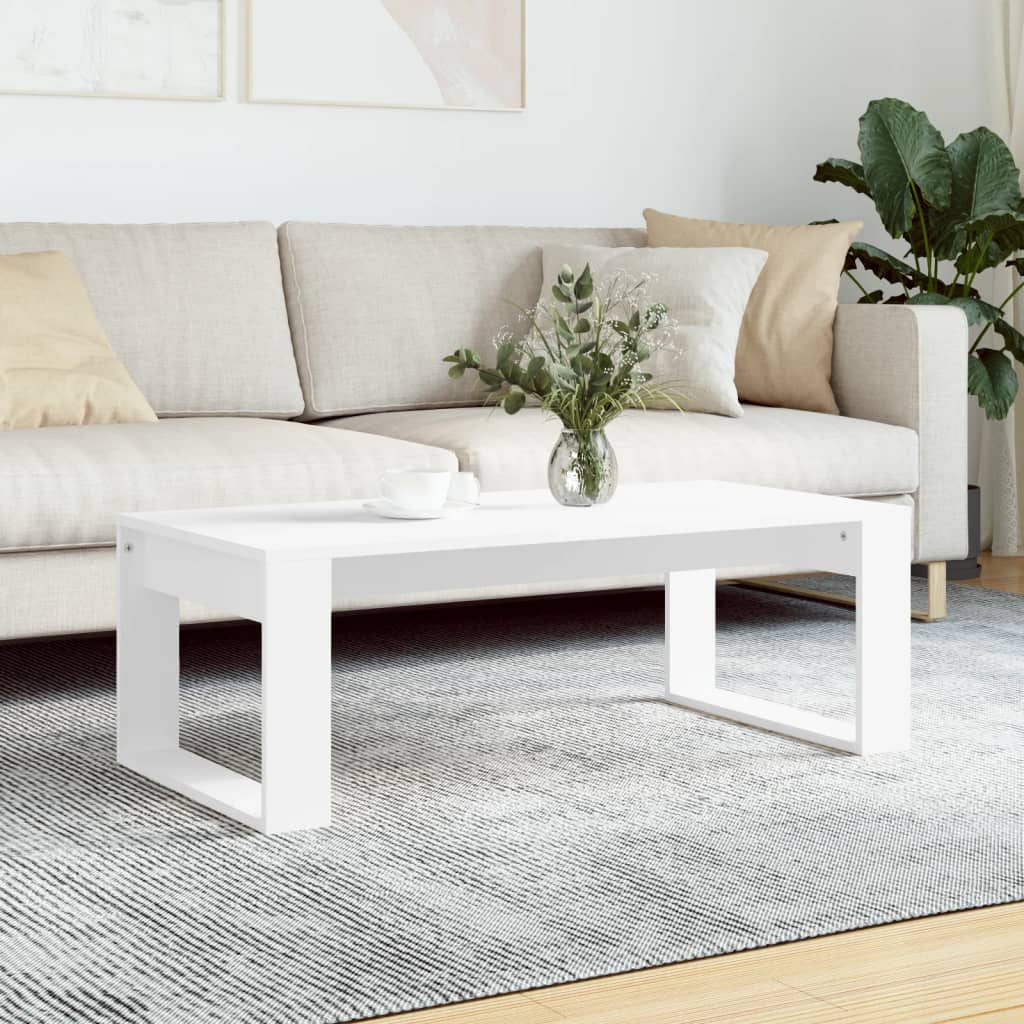 White Engineered Wood Coffee Table B756014