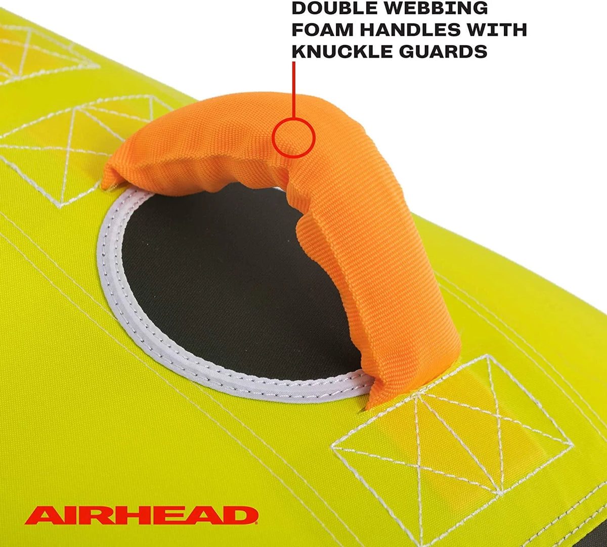 Inflatable PVC Towable Water Tube, Green 3 Person V3330