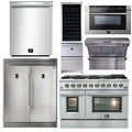 48 Inch Gas Range, Range Hood, Refrigerator, Microwave Drawer, Dishwasher, Wine Cooler P476