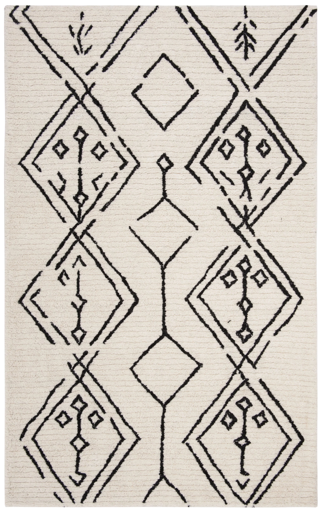 Shag Abstract Moroccan Area Rug or Runner Z84087