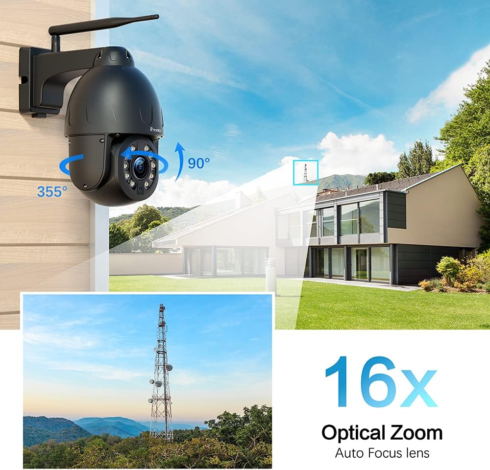 5MP PTZ Security Camera 16X Optical Zoom U161304