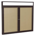 Bronze Alum Frame Enclosed Vinyl Bulletin Board R46987