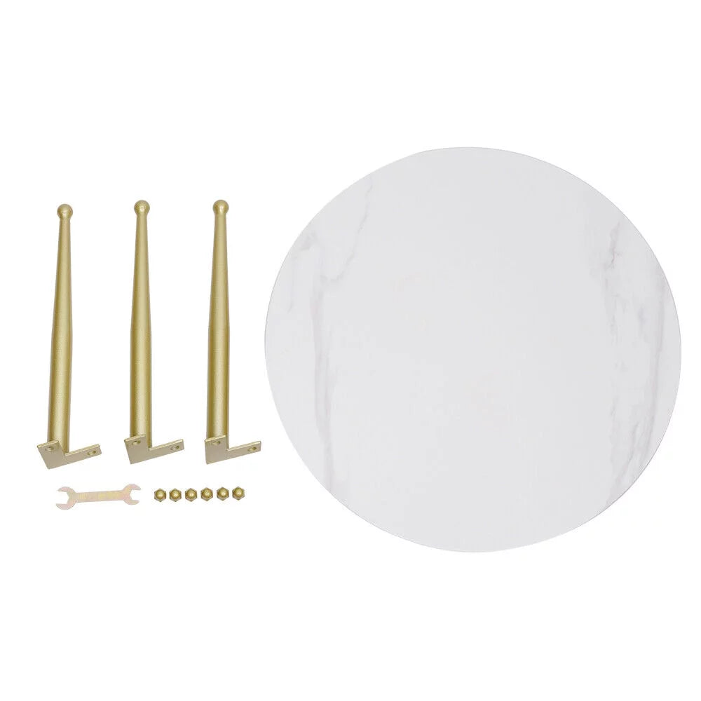 Round White Marble Coffee Table U939291