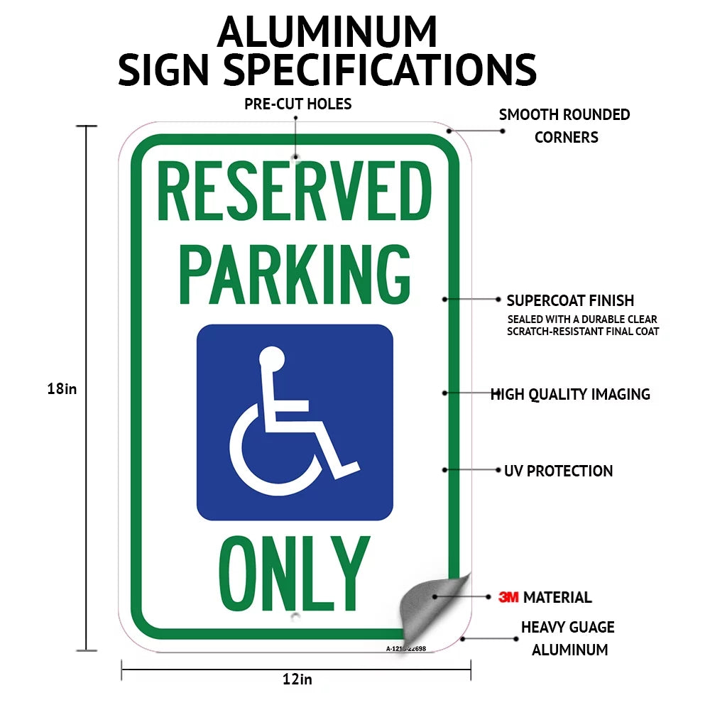 12" X 18" Aluminum Sign V6257