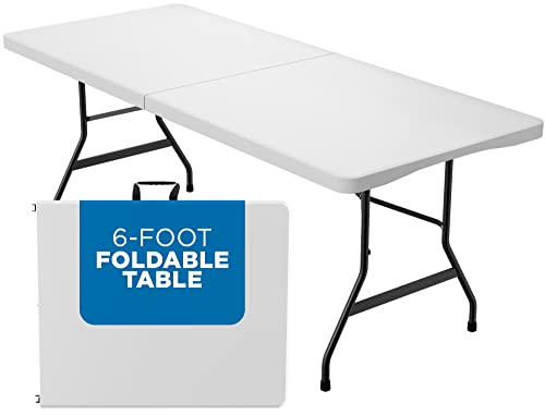 White Plastic Folding Table B829