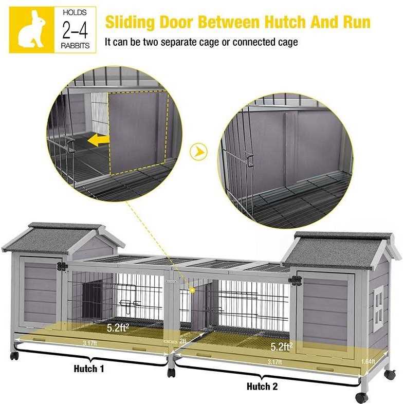 Wooden Large Rabbit House N203922