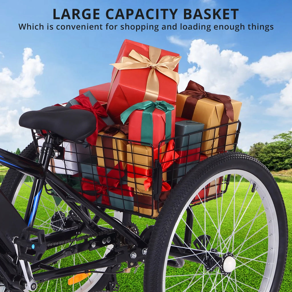 7-Speed Electric Trike with Basket I5804