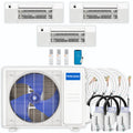 39,000 BTU 3 Zone Ceiling Cassette Ductless Air Conditioner and Heat Pump F18638