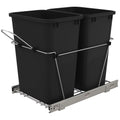 Black Pull Out Waste Containers W5539