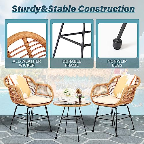 3 Piece Wicker Patio Set X6621
