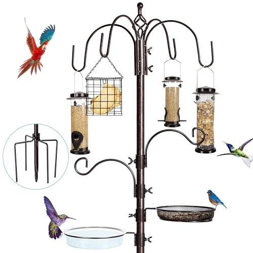6-Hook Bird Feeding Station Kit with 4 Feeders X384