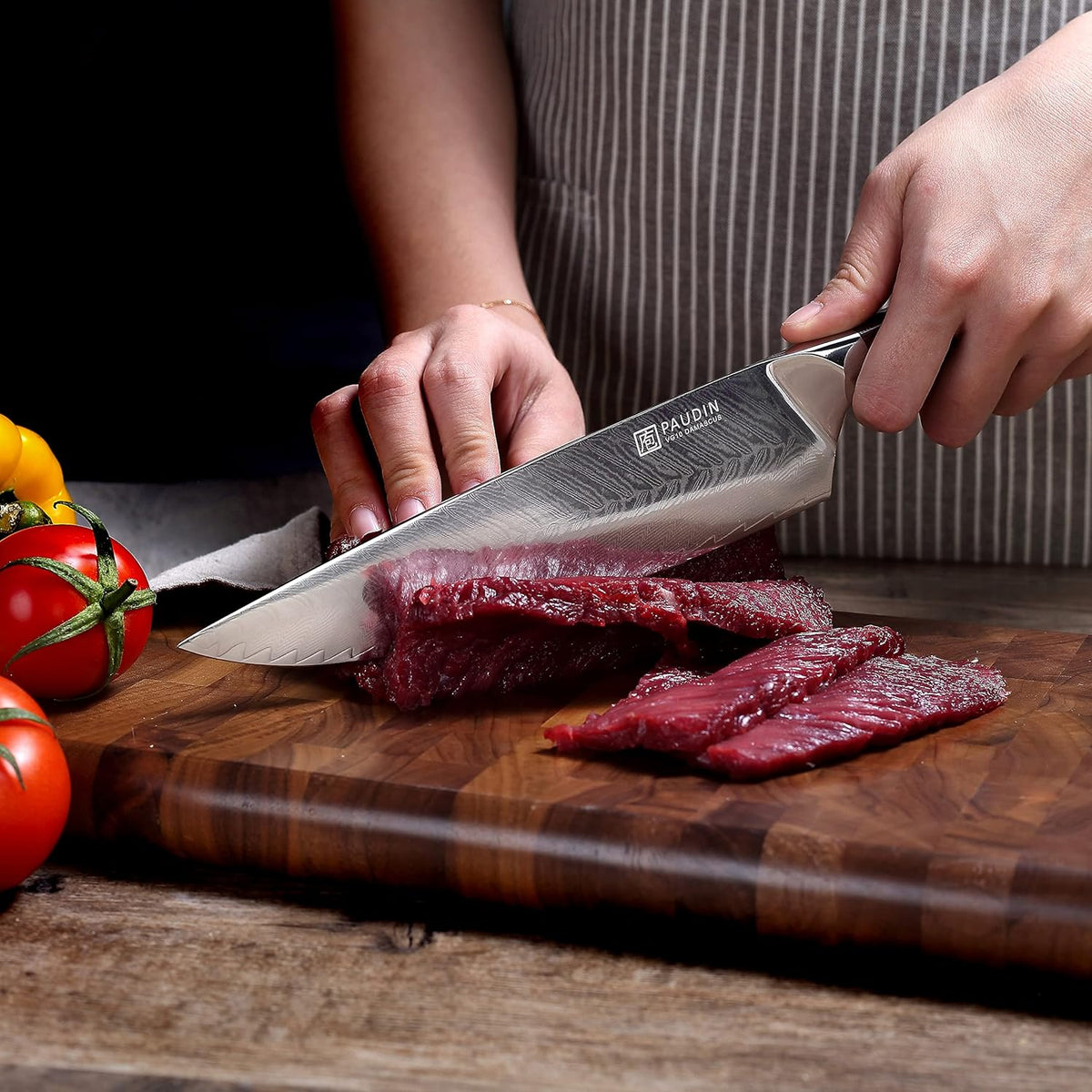8 Inch Damascus High Carbon Stainless Steel Chef Knife J947787