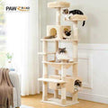 73 inch Multi Level Cat Tree with 7 Scratching Posts P952343