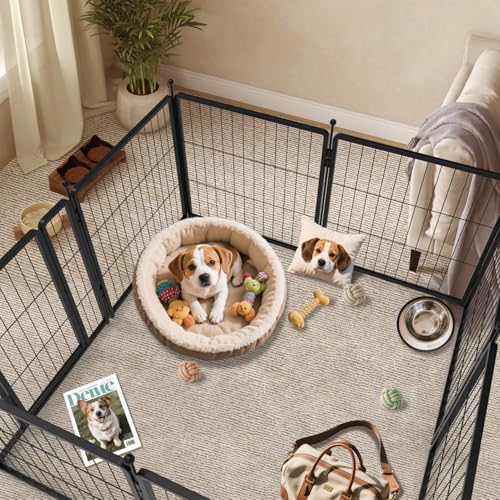 24 inch 12 Panels Heavy-Duty Metal Dog Playpen E7385