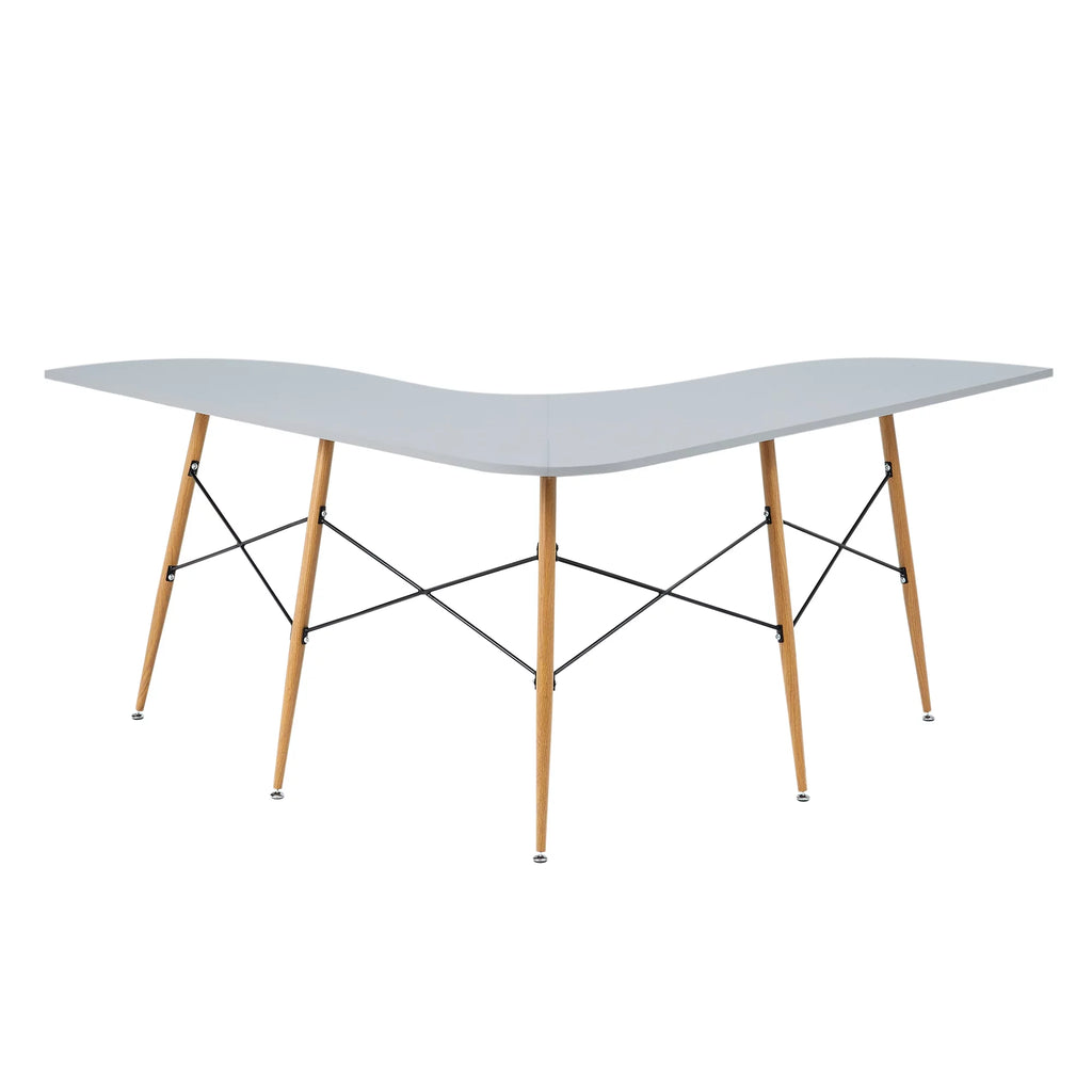 Light Gray L-Shaped Corner Desk M656469