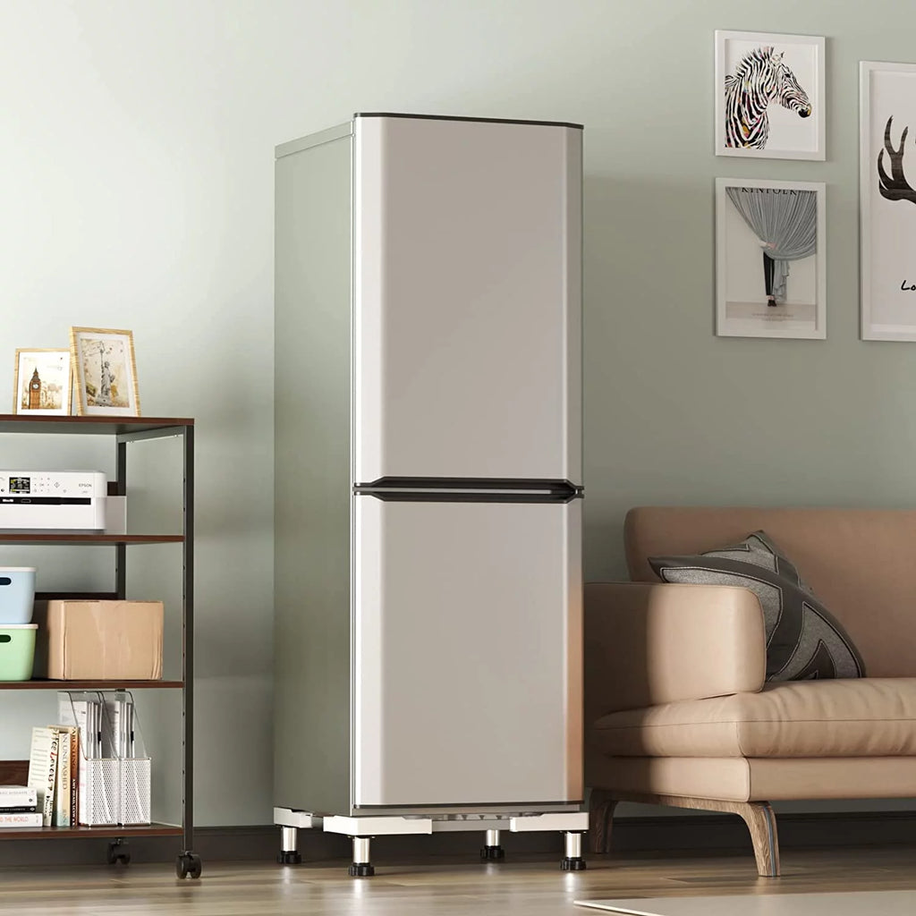 Adjustable Mini Fridge and Washer Stand with 4 Heavy Duty Feet Y505688