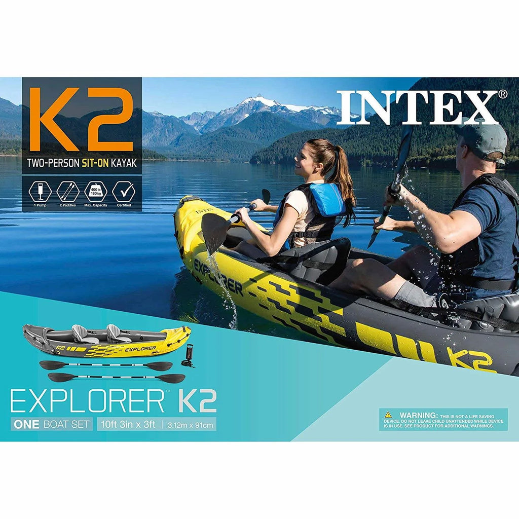 Inflatable Kayak with Oars and Hand Pump M483