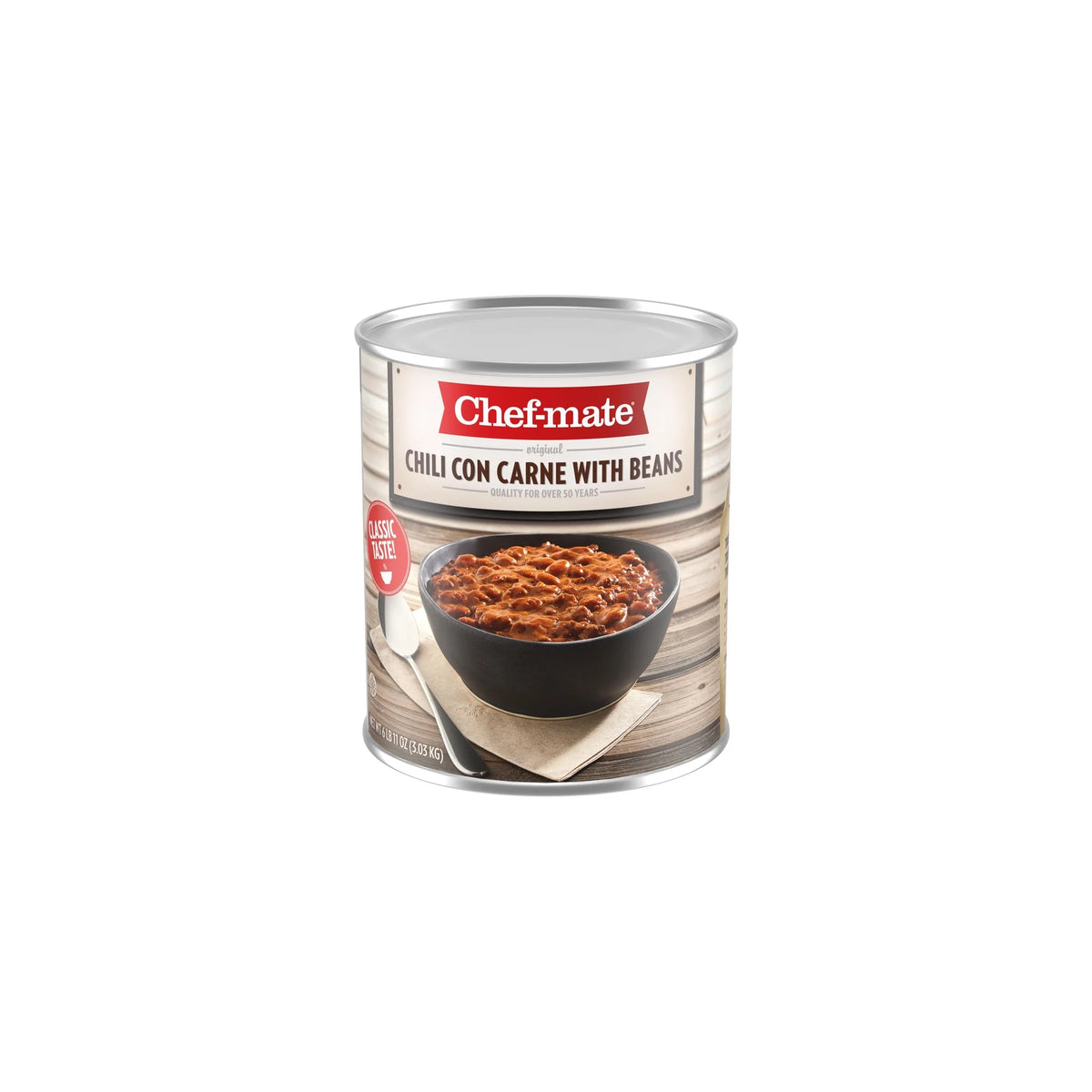 Beef Chili Canned Beans with Meat 6 lb 11 oz Pack of 2 H7799
