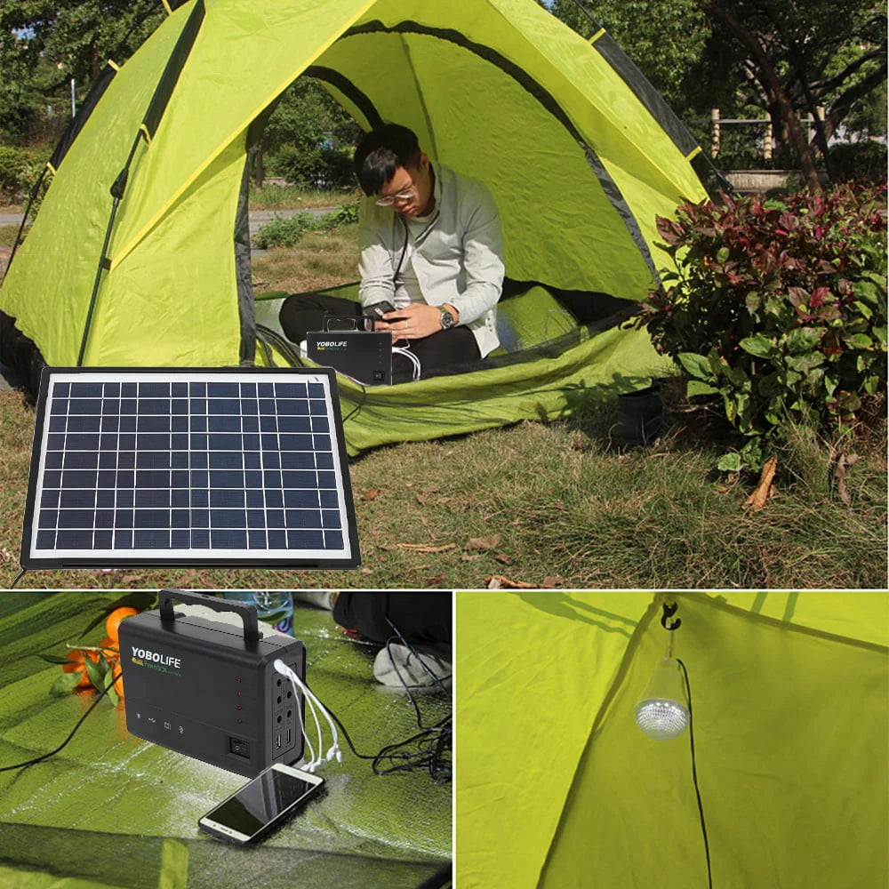 Portable Solar Power Station with 4 LED H812875