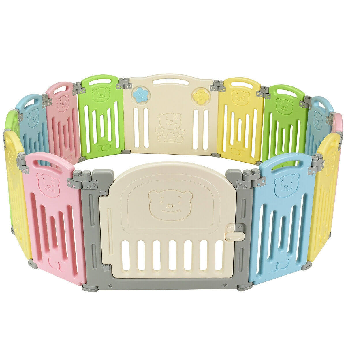Foldable Baby Playpen 14 Panel Play Yard P4512