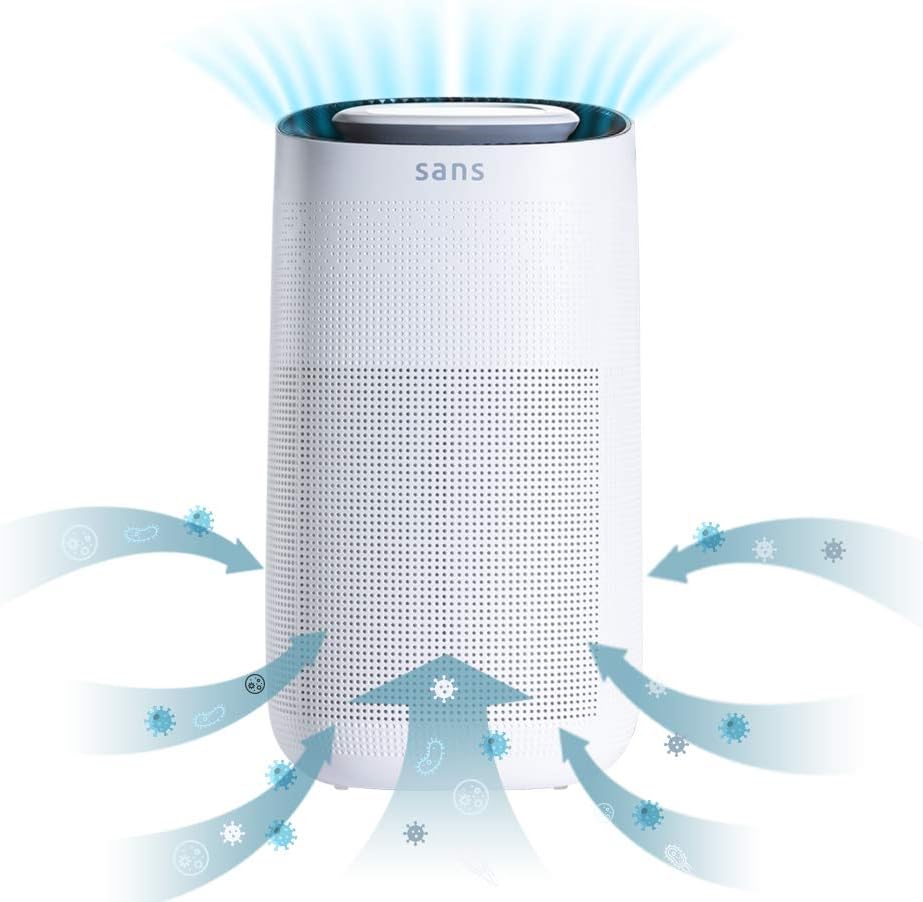 HEPA 13 Air Purifier with Activated Carbon and UV-C Light D1607