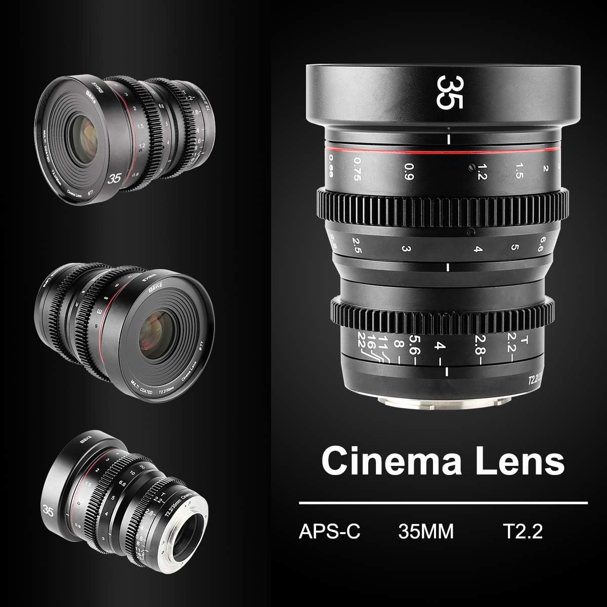 35mm T2.2 Manual Focus Wide-Angle Cinema Lens P246
