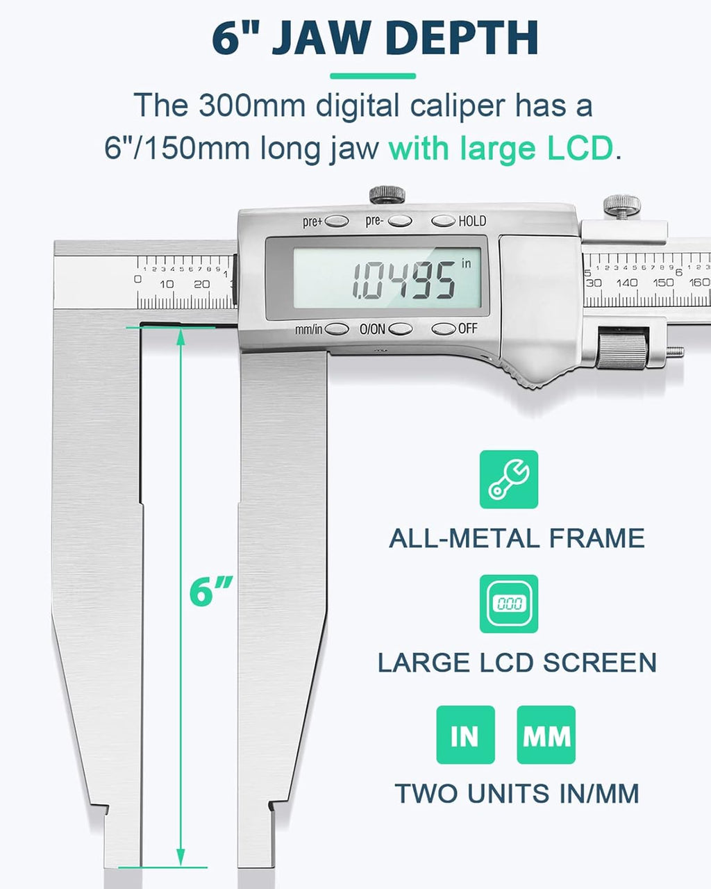 12 Inch Digital Caliper Measuring Tool M371