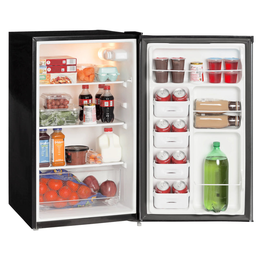 4.4 Cu ft Black Stainless Steel Look Mini Fridge X513964