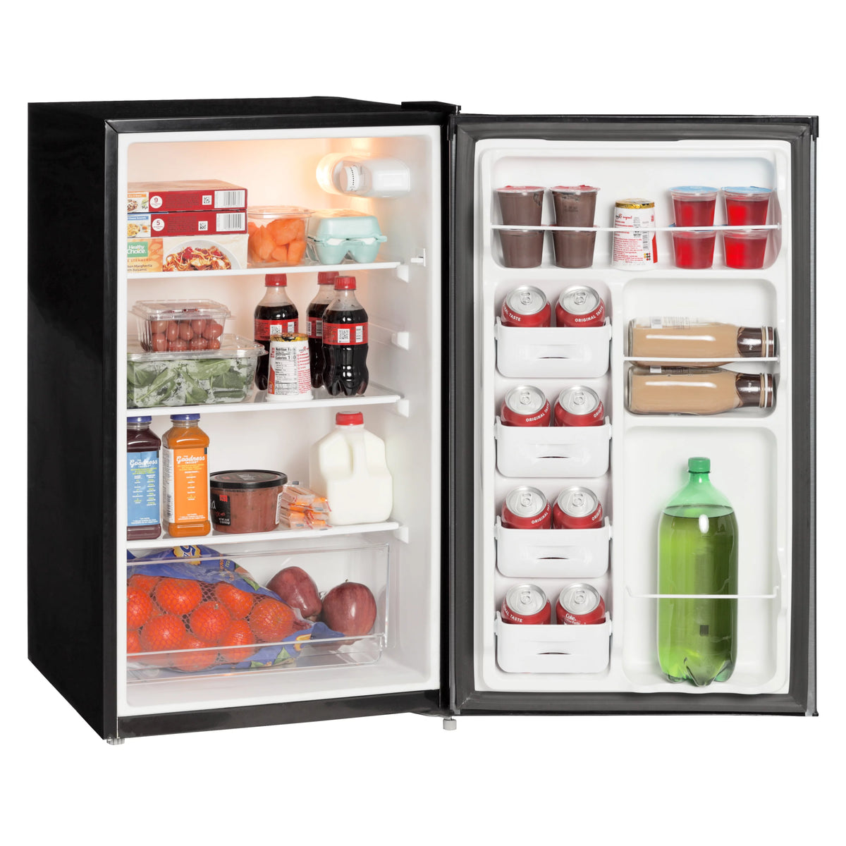4.4 Cu ft Black Stainless Steel Look Mini Fridge X513964