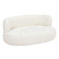 Medium Ivory Curved Dog Sofa Bed V932990