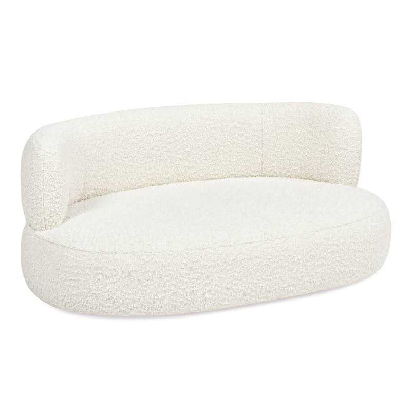 Medium Ivory Curved Dog Sofa Bed V932990