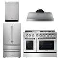 48 In. Propane Gas Range, Range Hood, Refrigerator, Dishwasher O826