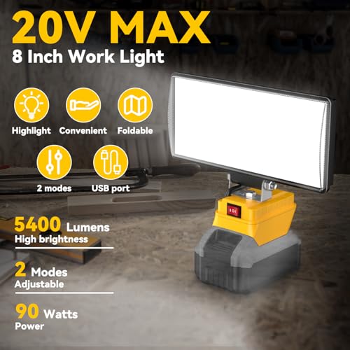 Cordless LED Work Light with USB Charging Port H343