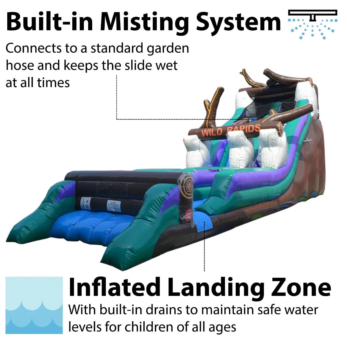 Inflatable Water Slide with Blower Z4736