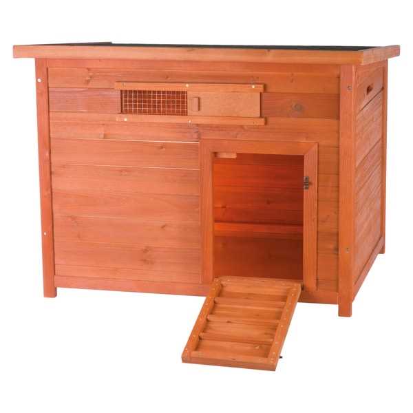 Brown Duck Coop with Ramp Z222076
