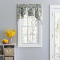Blue 3" Rod Pocket Lined Window Swag 70"x28" J897