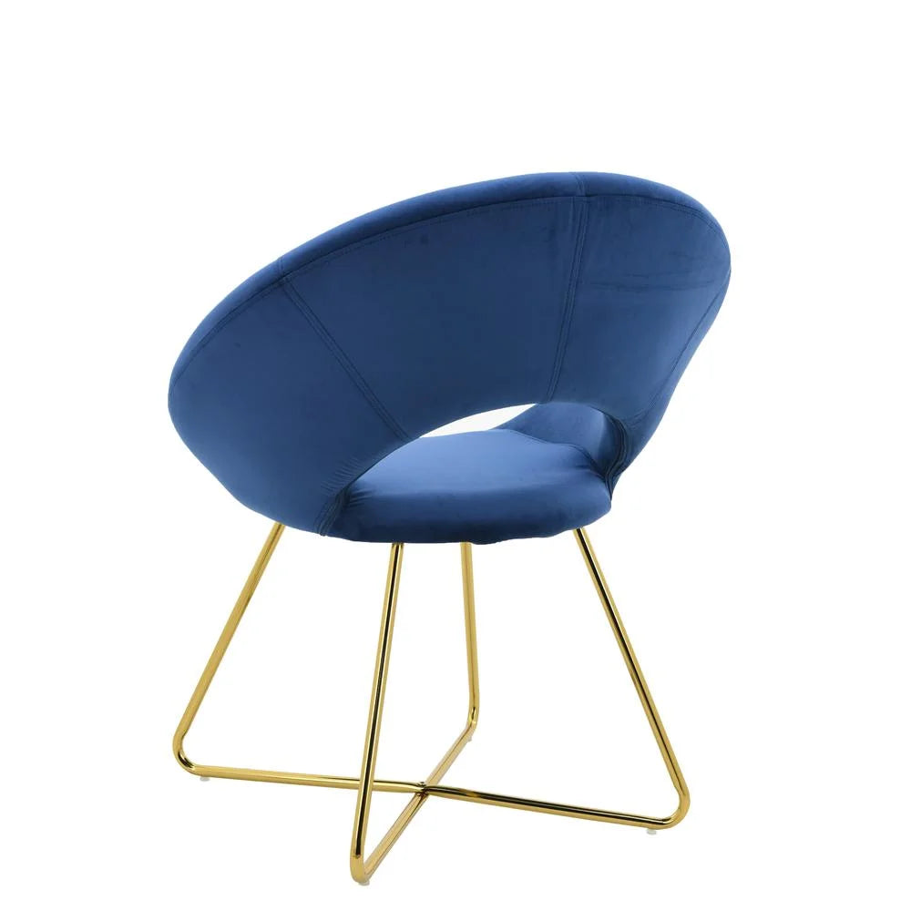 28" Velvet Accent Chair F8712