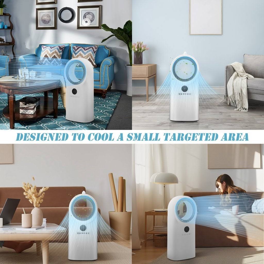Portable Air Conditioner Cooler Fan Humidifier White E69548