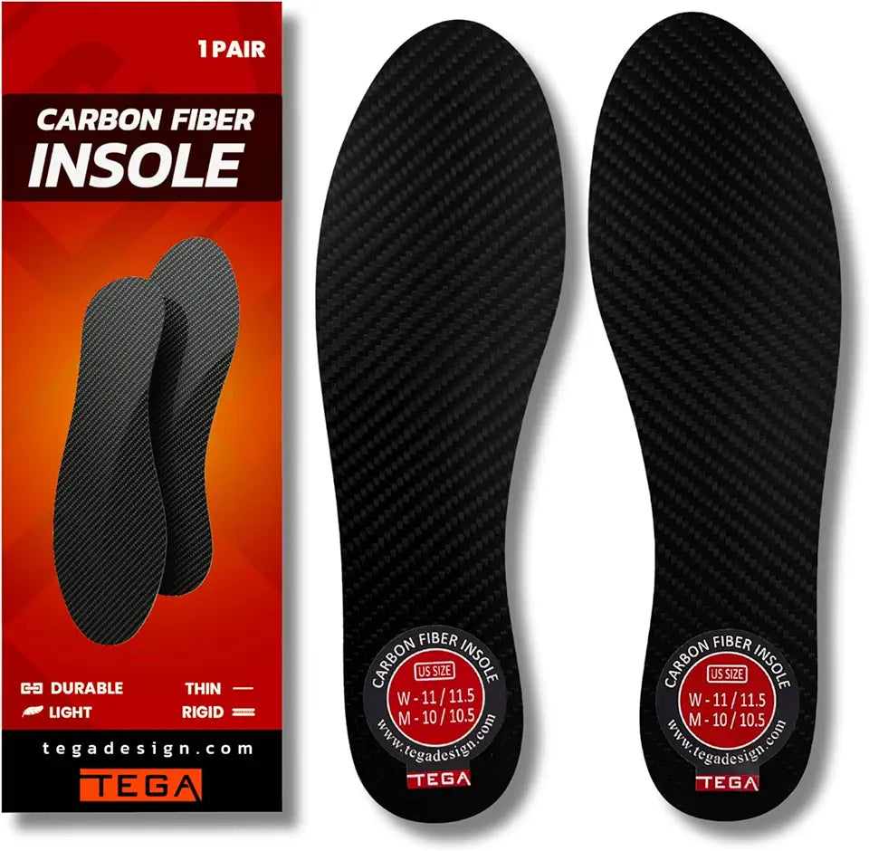 Carbon Fiber Insole 1 Pair Rigid Shoe Insert Y84735