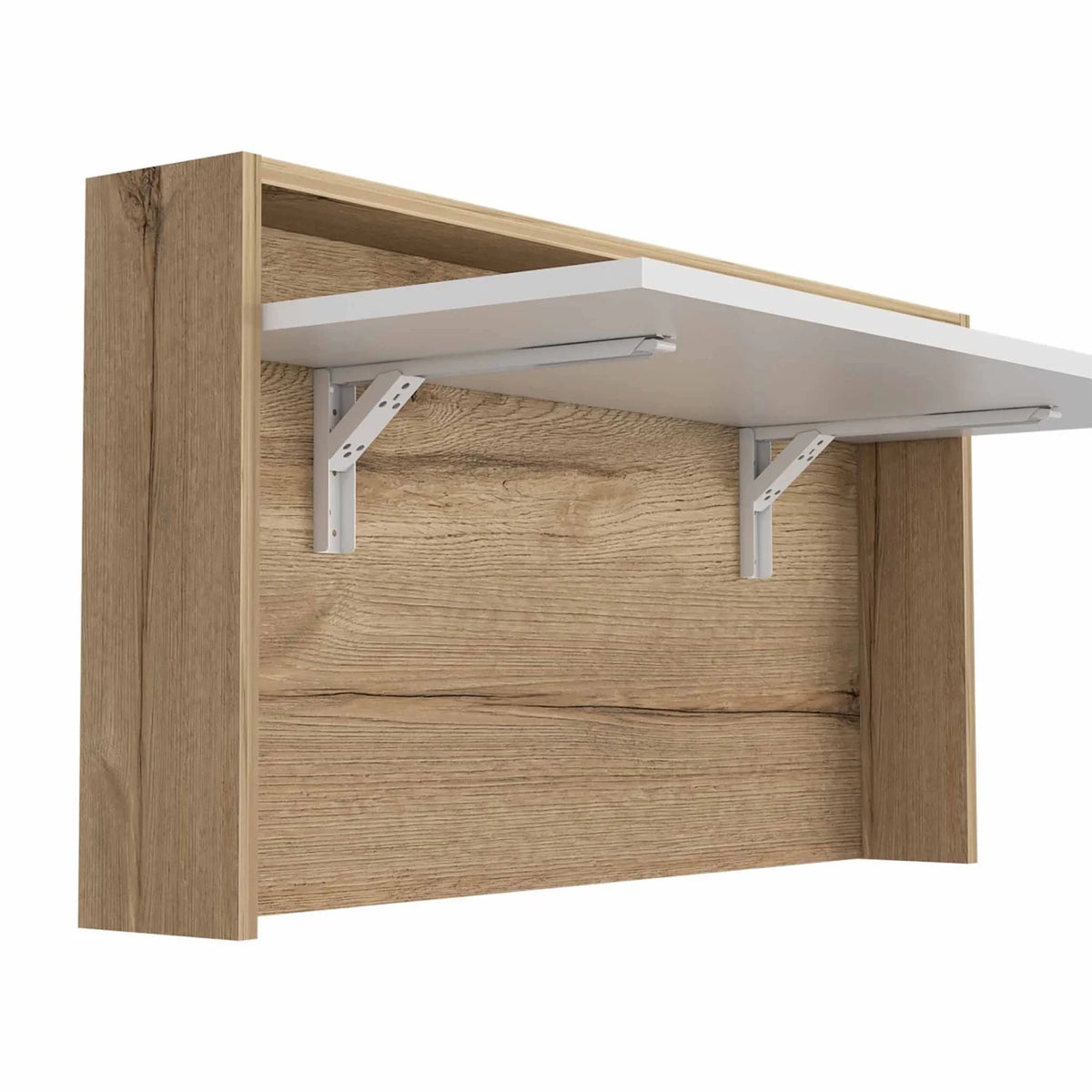 White Natural Folding Floating Desk N971472