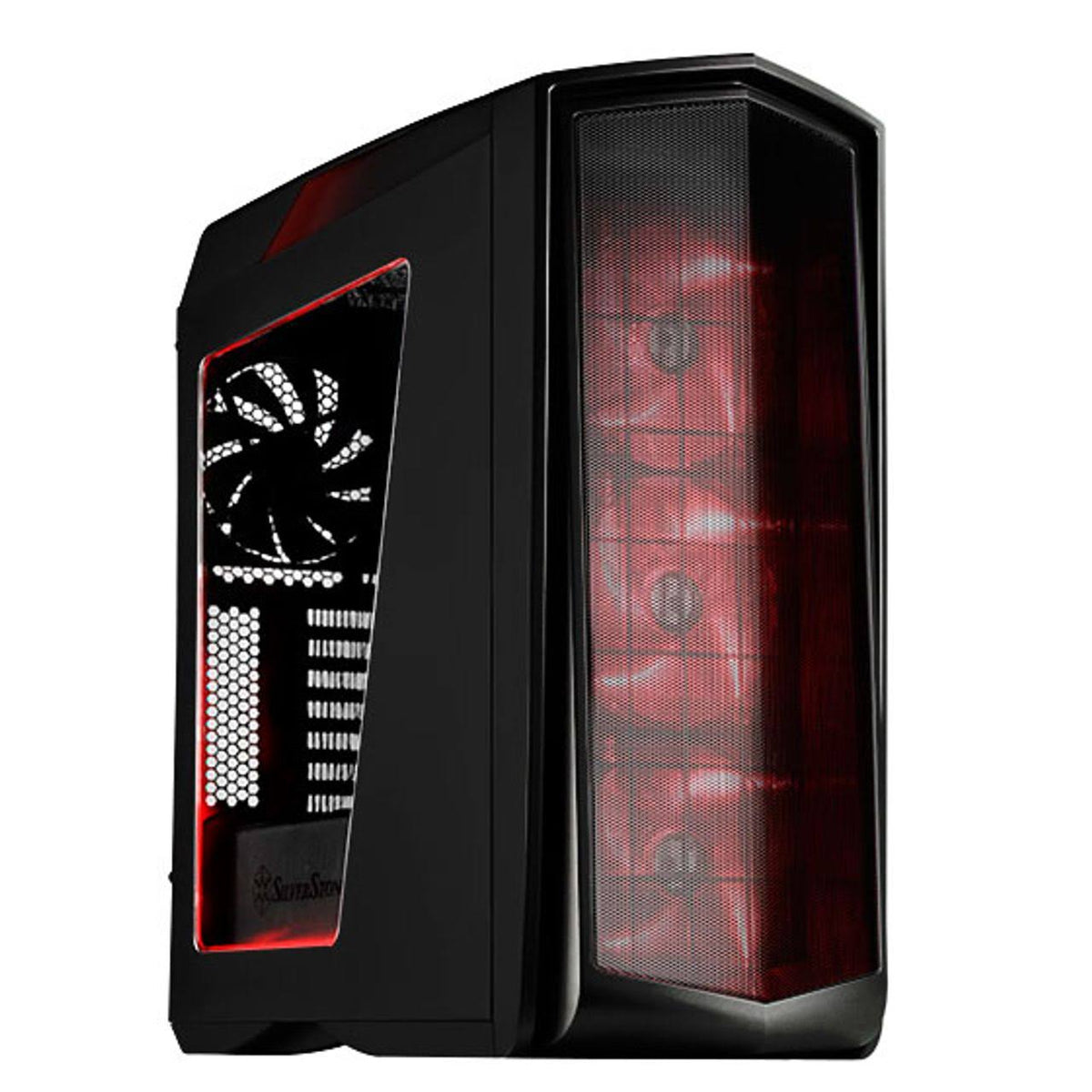 ATX Computer Case Titanium with Red LED M69269