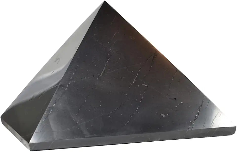Polished Shungite Pyramid 120 mm P457