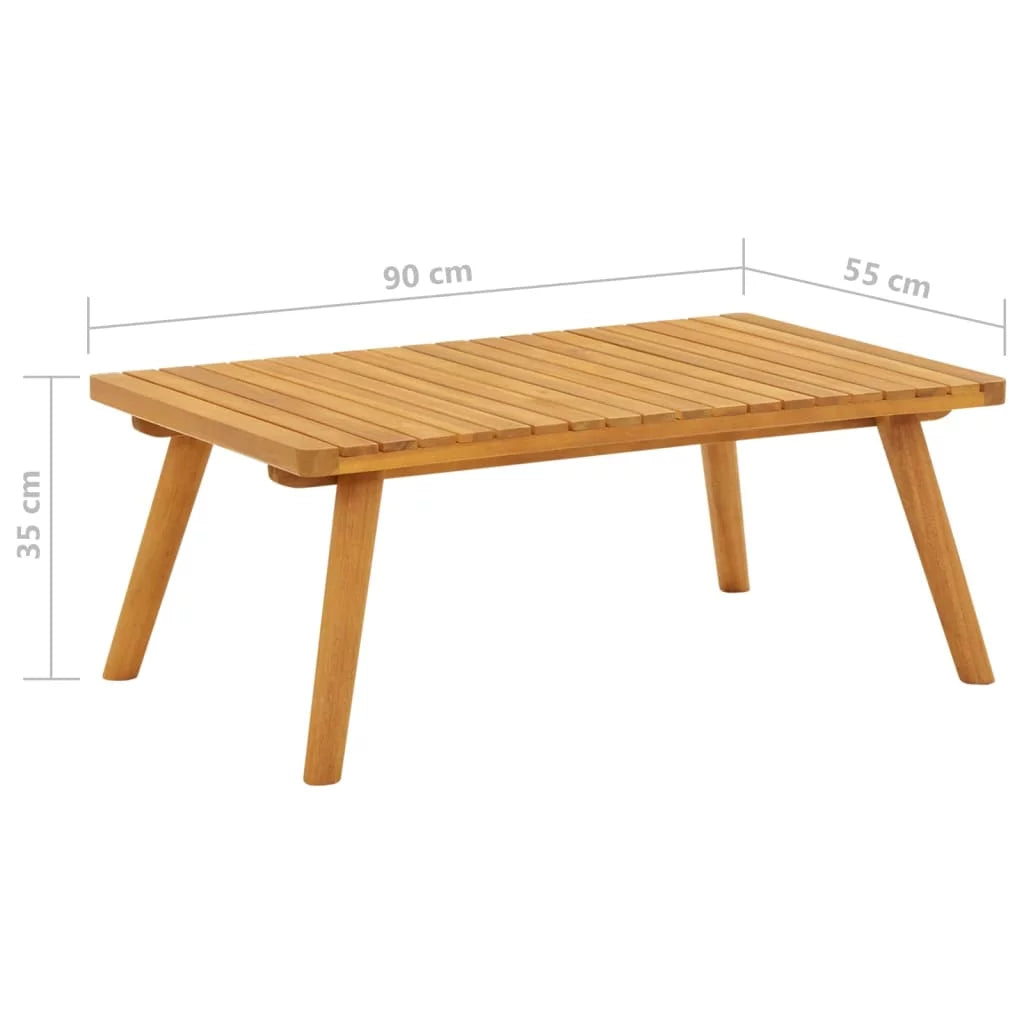 Patio Coffee Table Solid Acacia Wood N364