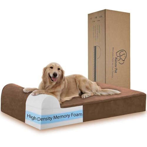 7" Memory Foam Orthopedic Dog Bed with Waterproof Liner Y674027