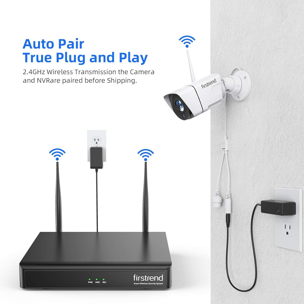 1080P Wireless Security Camera System with 8pcs 1080P HD Camera and 3TB Hard Drive K6436
