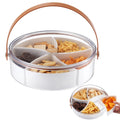 Portable 5-Compartment Organizer Tray with Lid and Handle J65628
